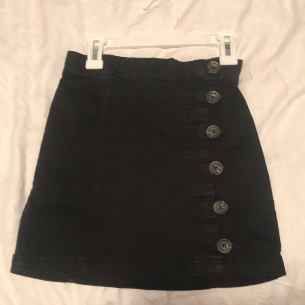 Jean mini skirt